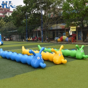 趣味运动会道具充气毛毛虫